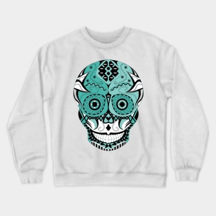 skull mania ecopop tribal mexican art in zephyr calavera Crewneck Sweatshirt